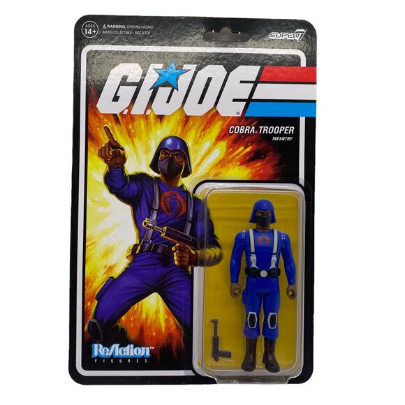 G.I. Joe Reaction Figures (Dark Skin) Cobra Trooper Infantry New Hasbro 2021 - Picture 1 of 4